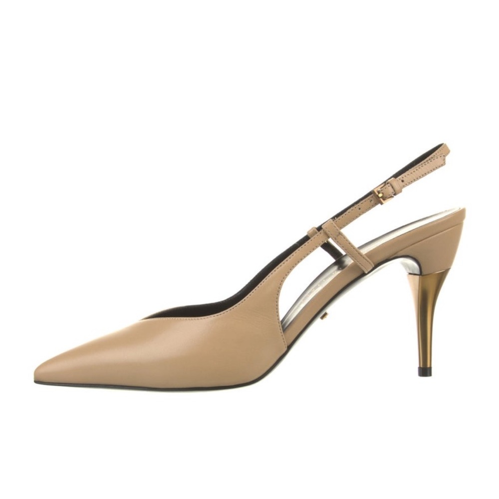 Gucci Leather Slingback Heels - Picture 1 of 5
